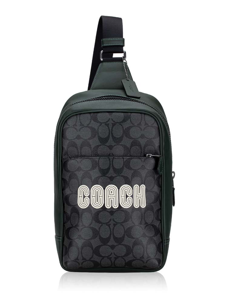 Men CE522 Colorblock Signature Westway Pack Charcoal Amazon Green