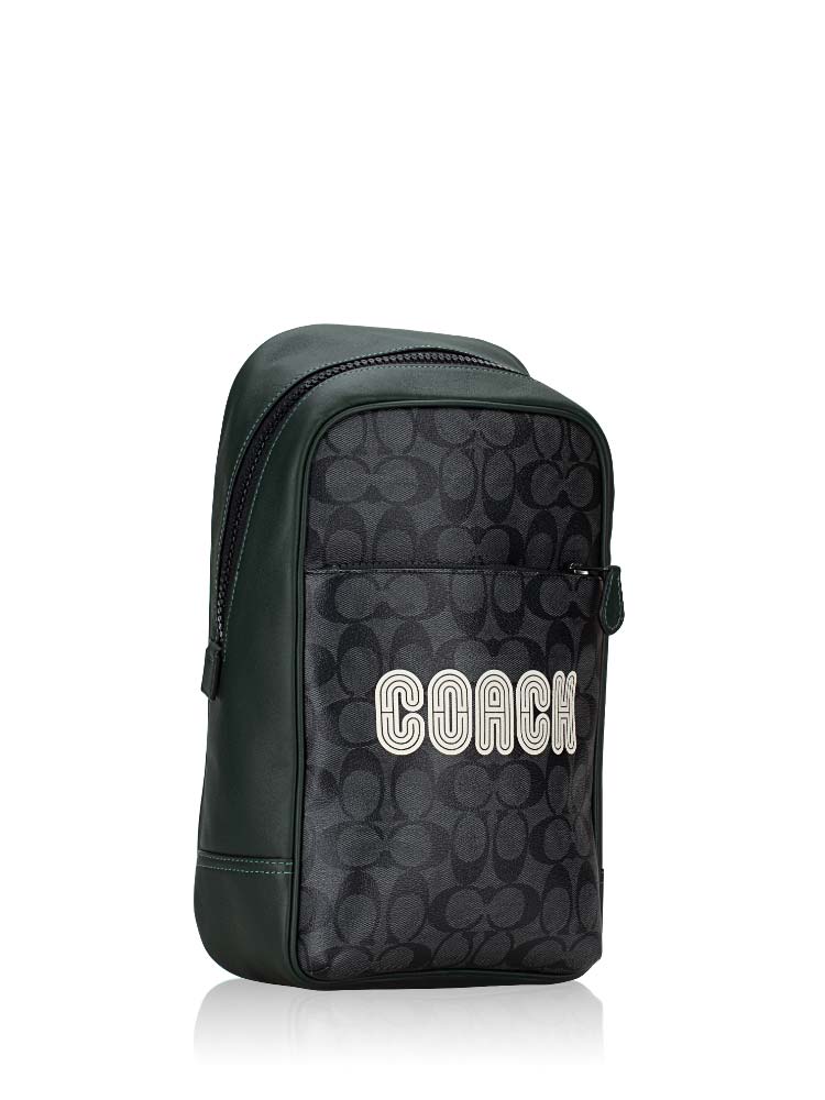Men CE522 Colorblock Signature Westway Pack Charcoal Amazon Green