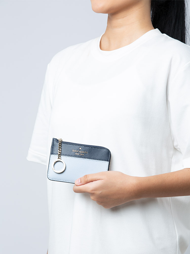 Darcy Medium L-Zip Card Holder Pale Hydra