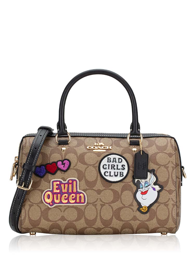 X Disney CC149 Signature Rowan Patches Satchel Khaki Multi
