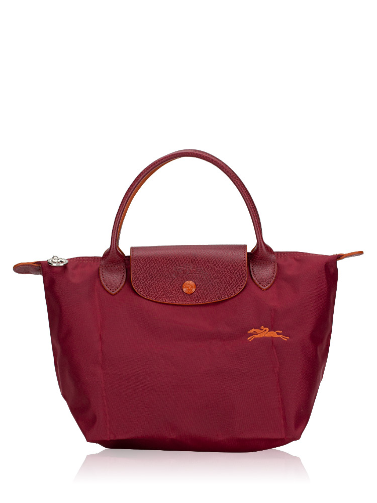 Le Pliage Club Small SH Garnet Red Orange