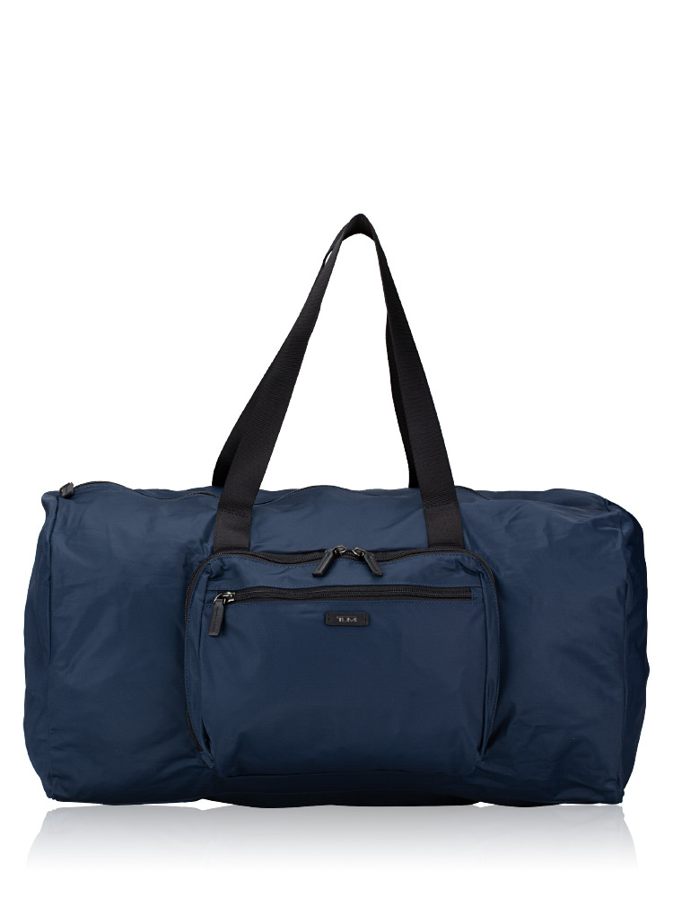 Men Packable Duffle Zip Travel Navy