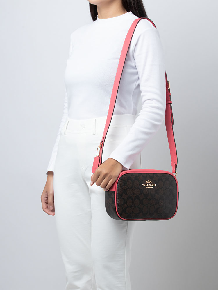CA547 Signature Jamie Camera Bag Brown Watermelon