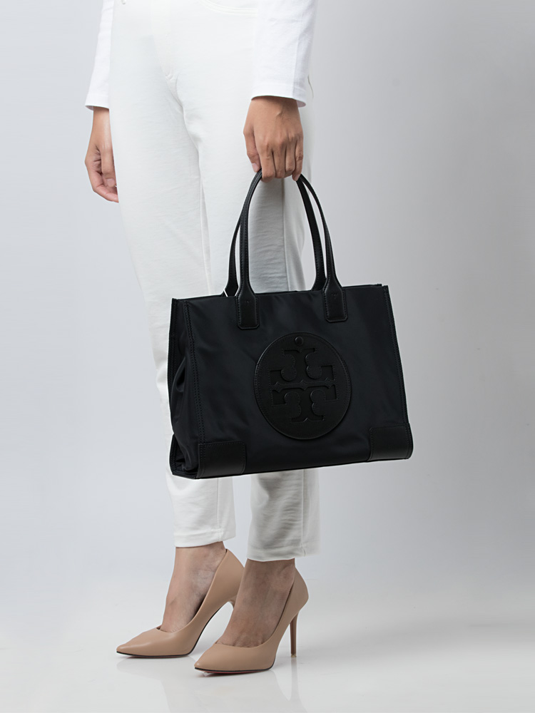 Ella Nylon Small Tote Black