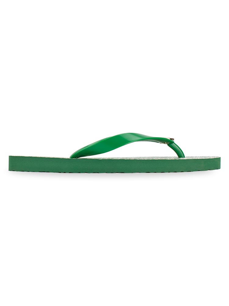 Tzag Allover Flip Flop Sandals Emerald Green
