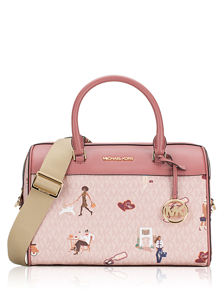 Signature Jet Set Girls Medium Duffle Bag Powder Blush