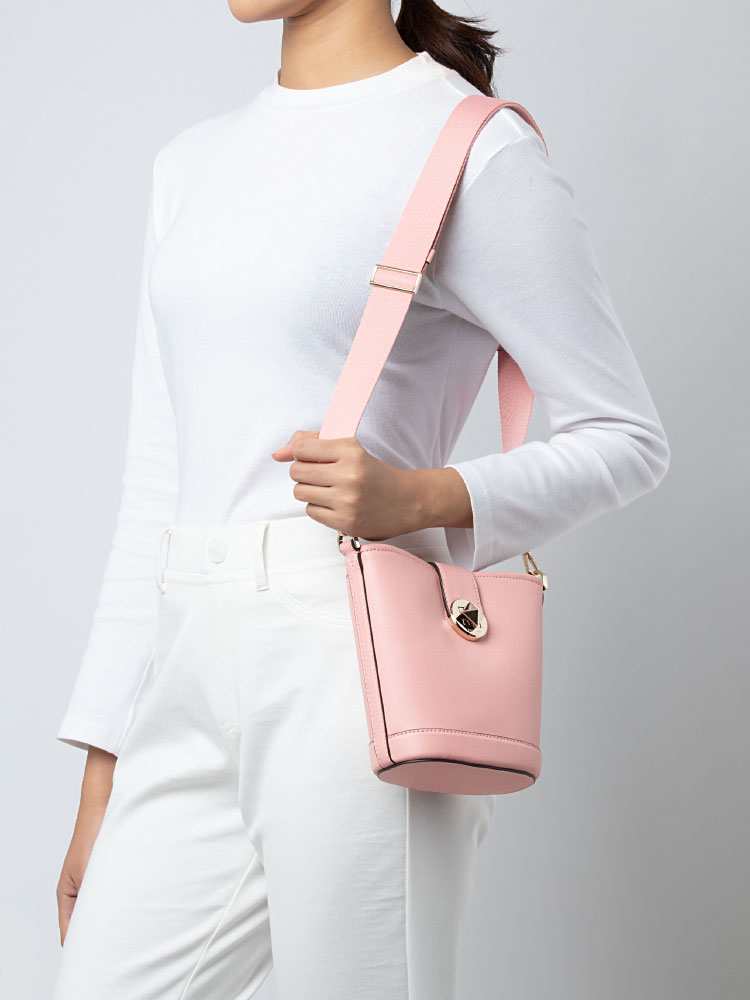 Audrey Mini Bucket Bag Donut Pink