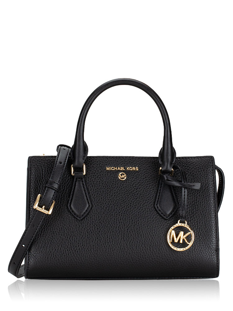 Valerie Small Leather Satchel Black