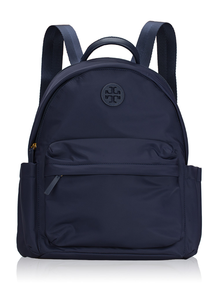 Ella Nylon Double Zip Backpack Tory Navy