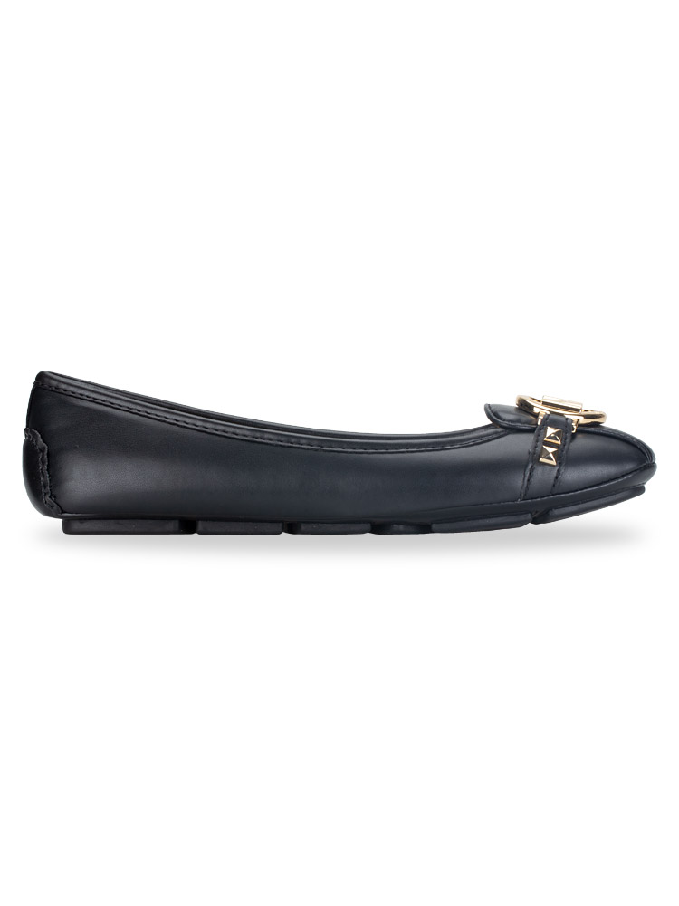 Fulton Stud Leather Flats Black Sz 8.5