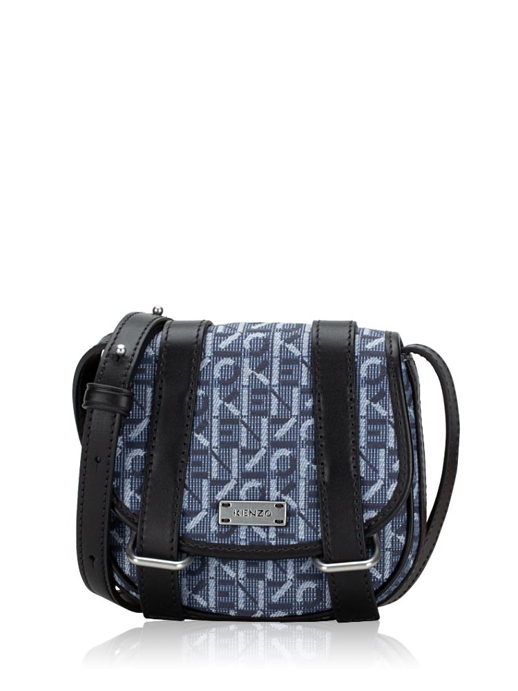 Monogram Jacquard Mini Messenger Navy Blue