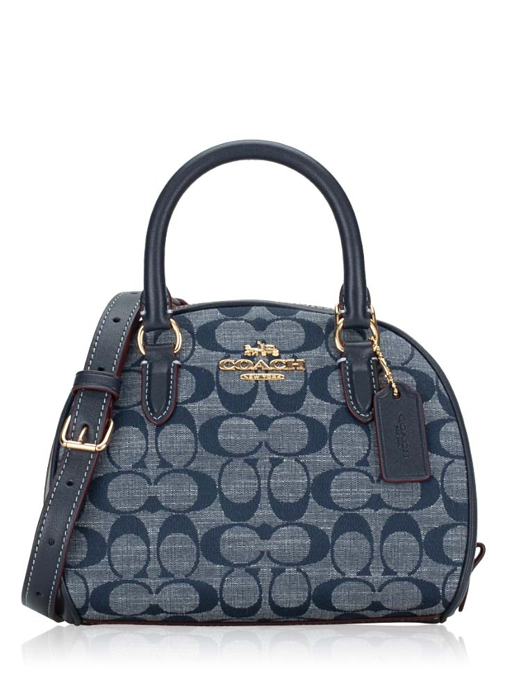 CH140 Signature Chambray Sydney Satchel Bag Denim Multi