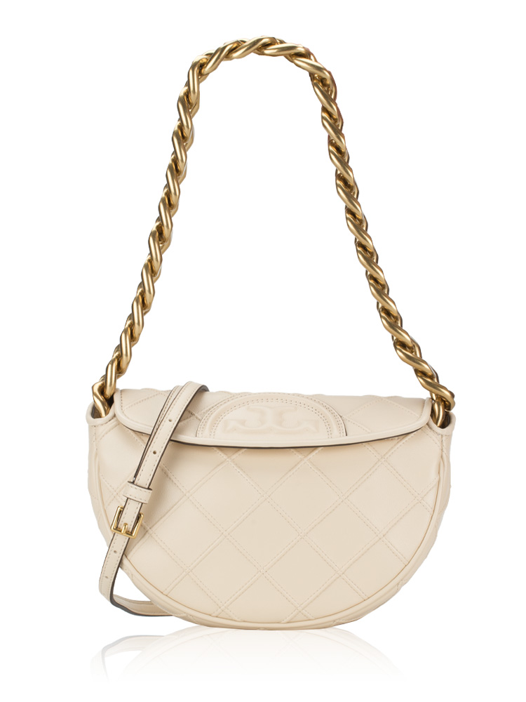 Fleming Soft Crescent Mini Shoulder Bag New Cream