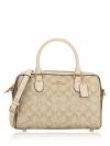 CH486 Signature Rowan Blocked Satchel Light Khaki Multi