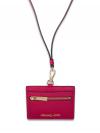 Jet Set Travel EW ID Card Case Lanyard Carmine Pink