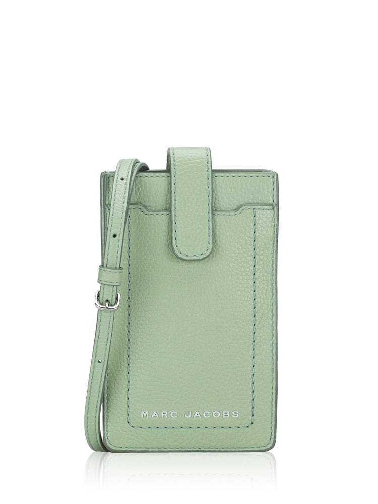 S107L01SP21 Groove Leather Phone Crossbody Mint