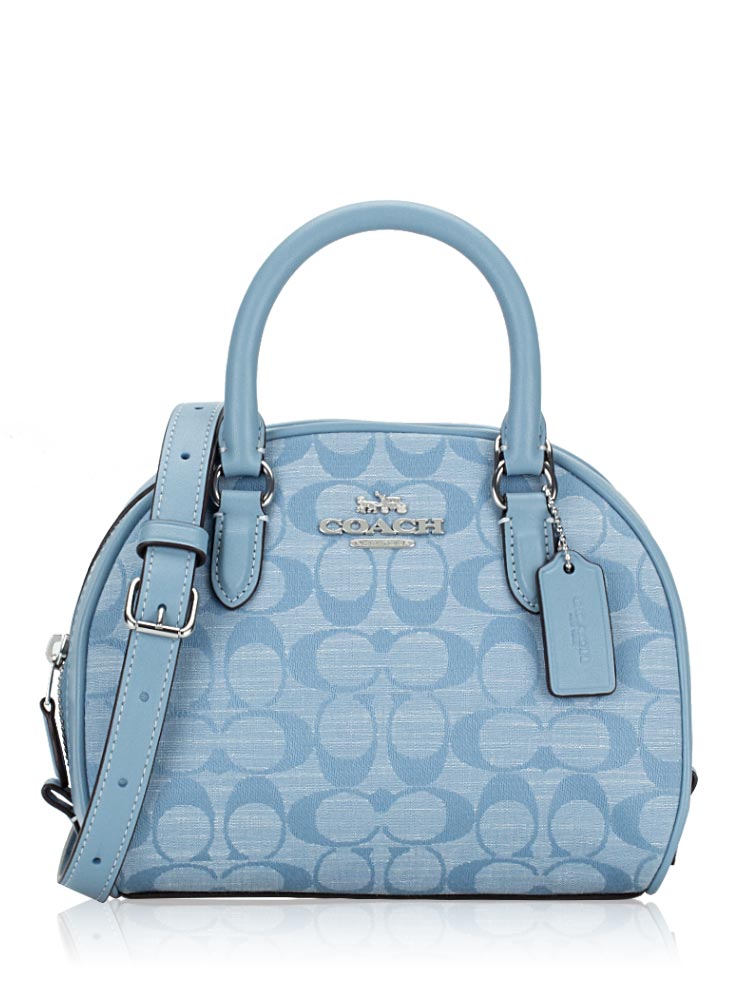 CH140 Signature Chambray Sydney Satchel Bag Cornflower Multi