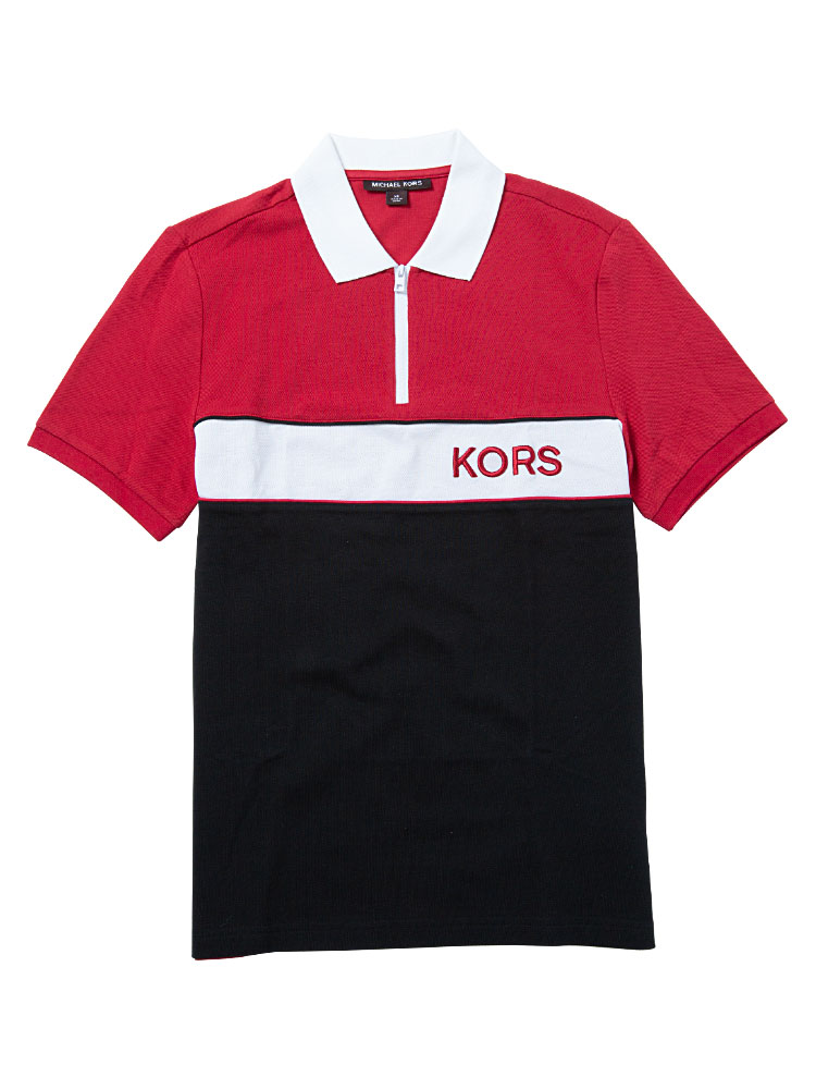 Half Zip Polo Shirt Chili Sz Xs