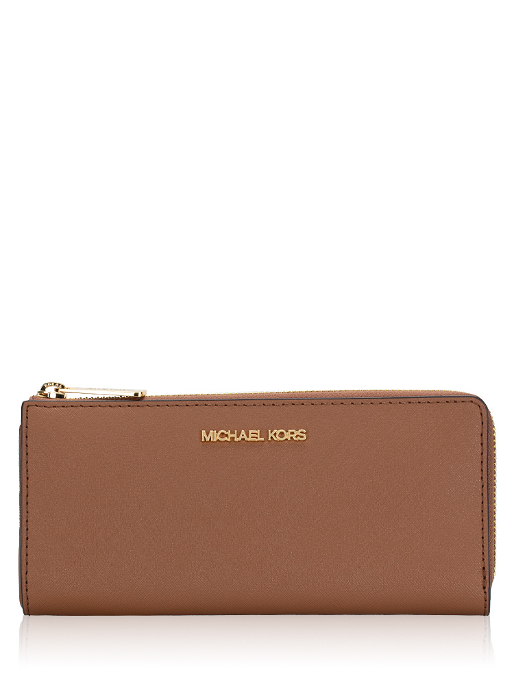 Jet Set Three Quarter Zip Wallet Luggage Gold