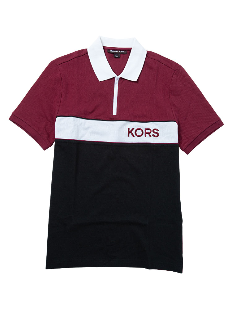 Half Zip Polo Embroidered Logo Shirt Mulberry Sz Xs