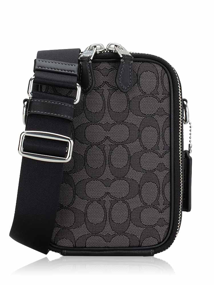 CH097 Signature Stanton Crossbody Charcoal Black