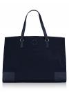 Ella Nylon Tote Tory Navy Gold