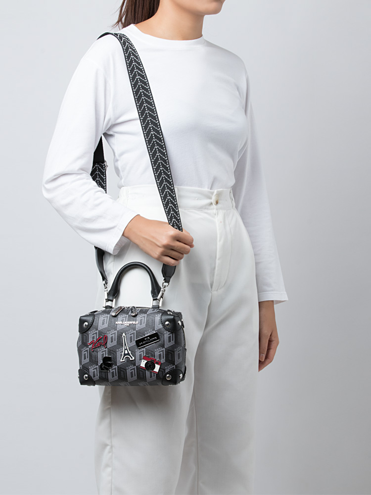 LH2EJ1BP Monogram Valette Crossbody Black