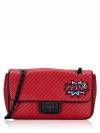 LH2HZ283 Agyness Leather Shoulder Bag Crimson