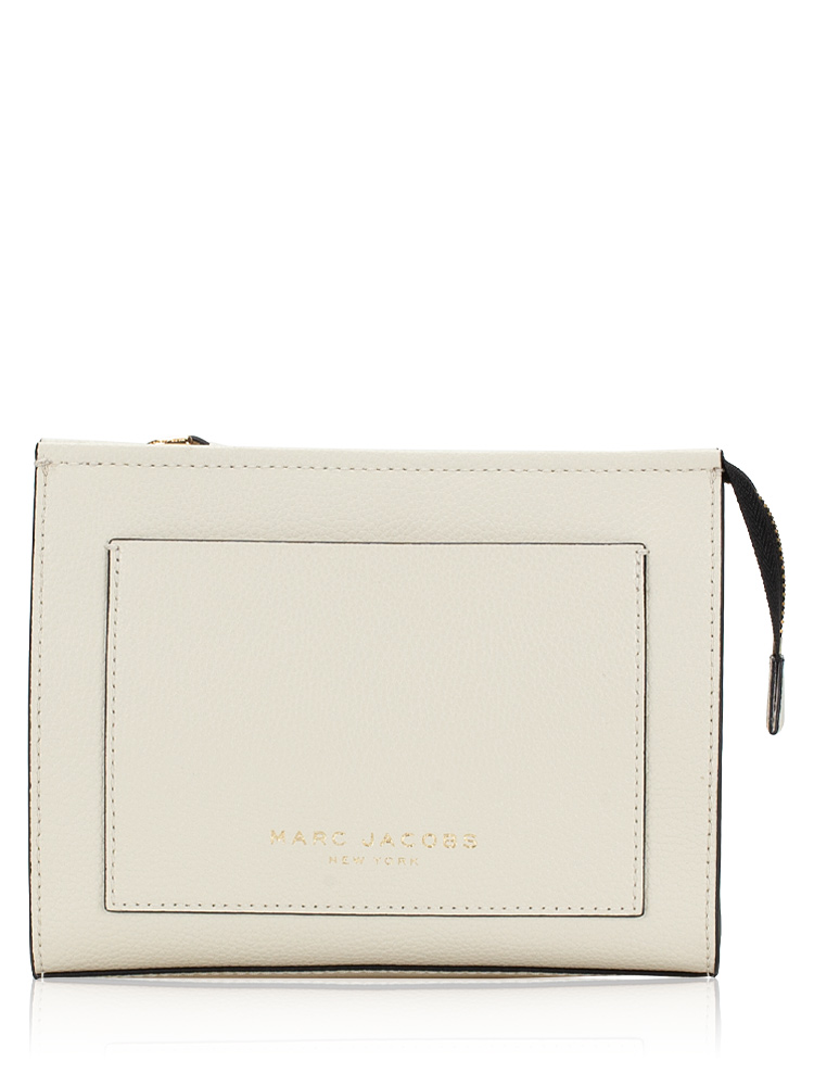 S202L01PF22 The Grind Leather Cosmetic Bag Marshmallow