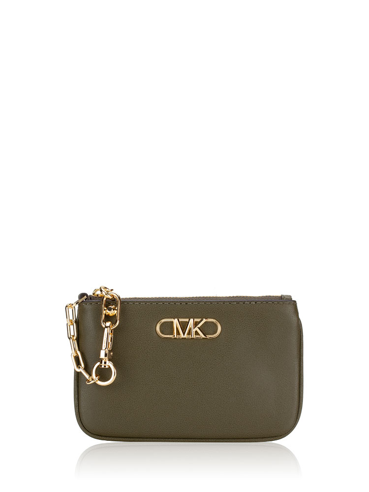 Parker Leather Small Key Card Holder Olive