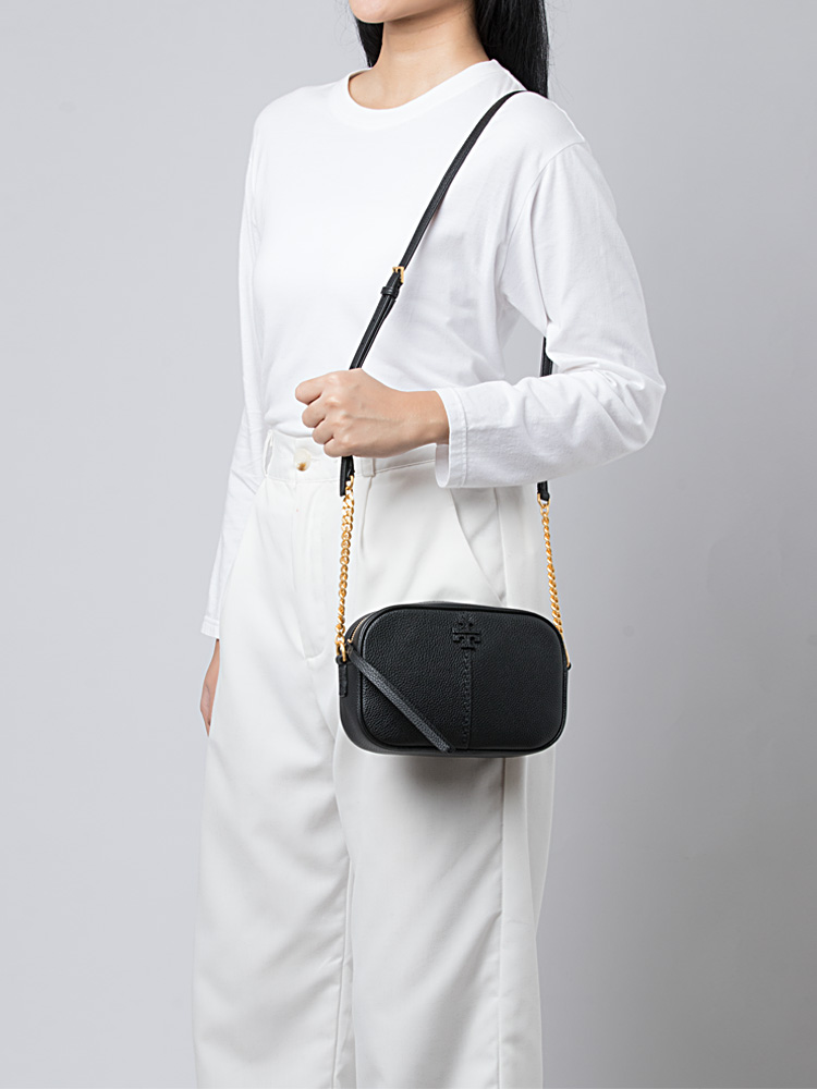 McGraw Leather Camera Bag Black