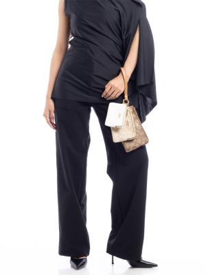 CJ721 Signature Corner Zip Trio Wallet Khaki Multi