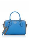 CJ592 Signature Rowan Leather Satchel Khaki Racer Blue