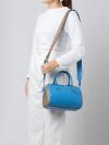 CJ592 Signature Rowan Leather Satchel Khaki Racer Blue