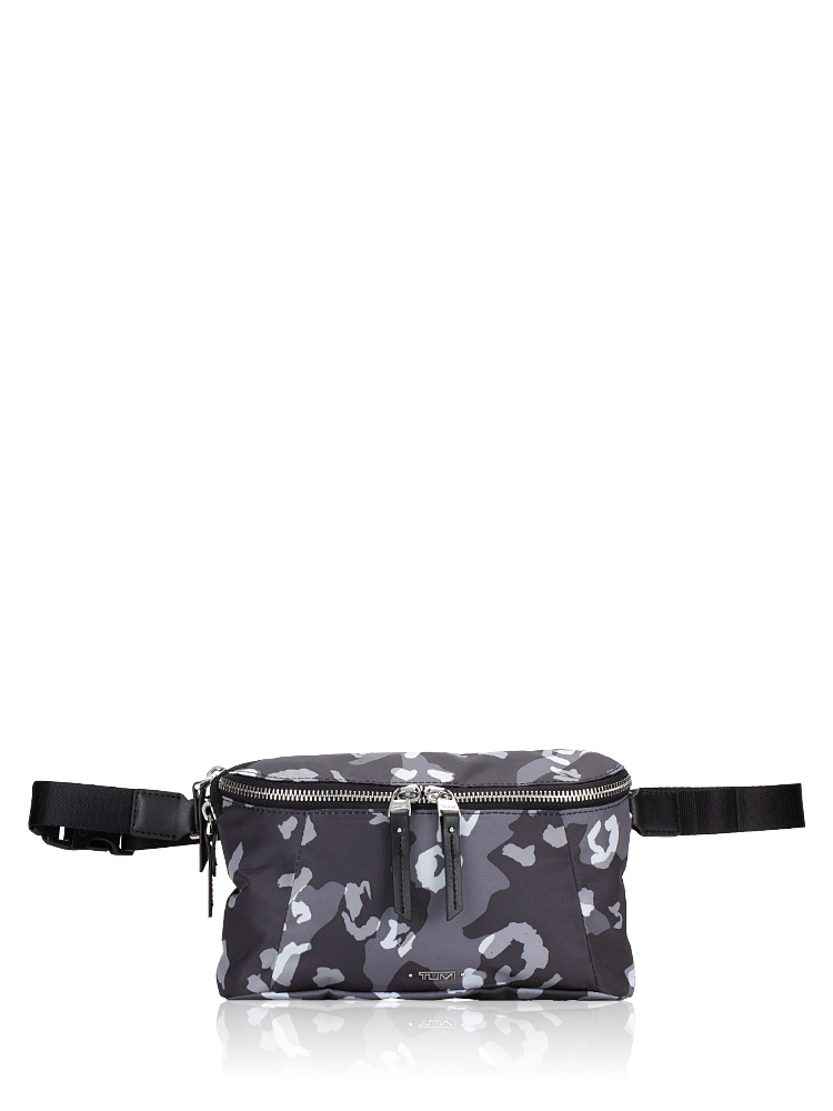 Audre Nylon Hip Bag Camo Black