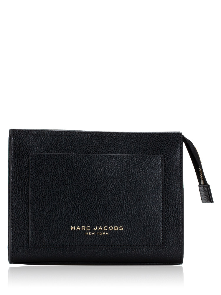 S202L01PF22 The Grind Leather Cosmetic Bag Black