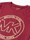Logo Charm Print Organic Cotton T-Shirt Dark Brandy Sz Xs