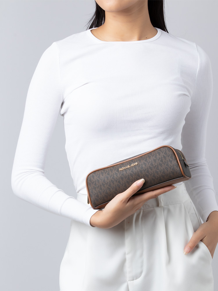 Signature Giftables Medium Pencil Case Brown