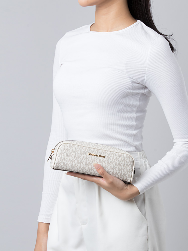Signature Giftables Medium Pencil Case Light Cream Multi