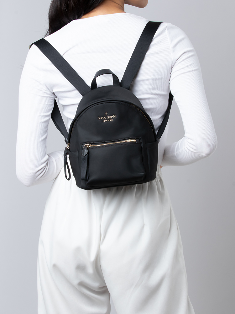 Chelsea Nylon Mini Backpack Black