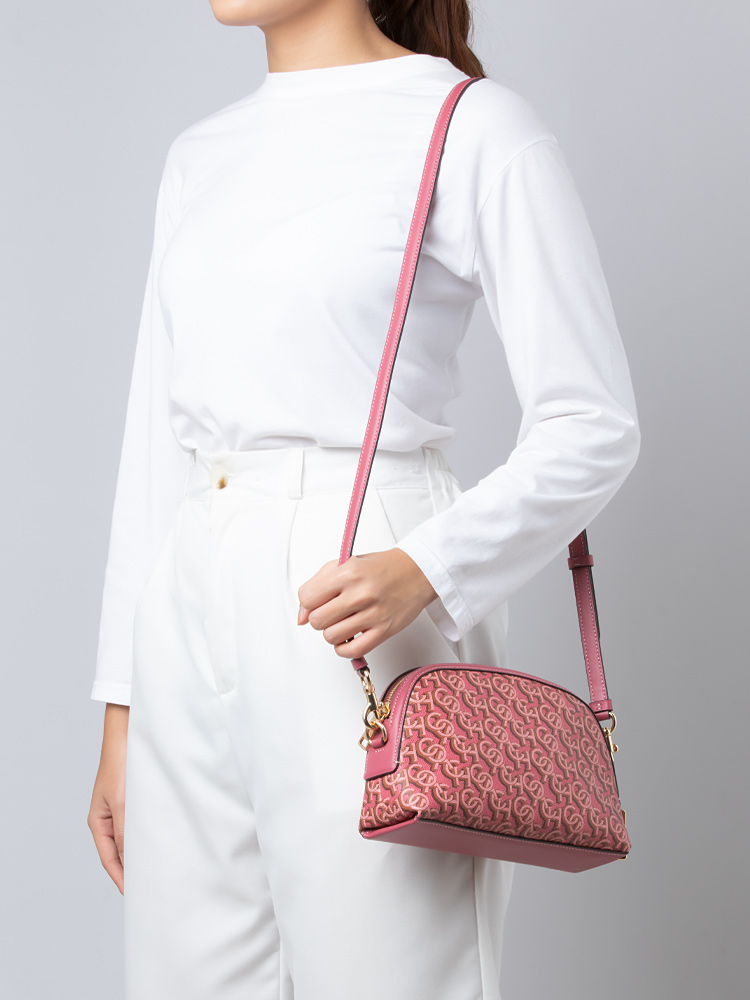 CF343 Monogram Madi Crossbody Rouge