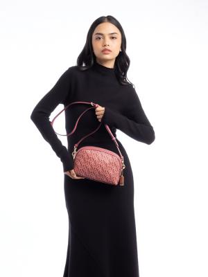 CF343 Monogram Madi Crossbody Rouge