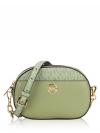 Jet Set Glam Small Front Pocket Oval Crossbody Light Sage