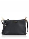 Trisha Medium Triple Compartment Crossbody Black