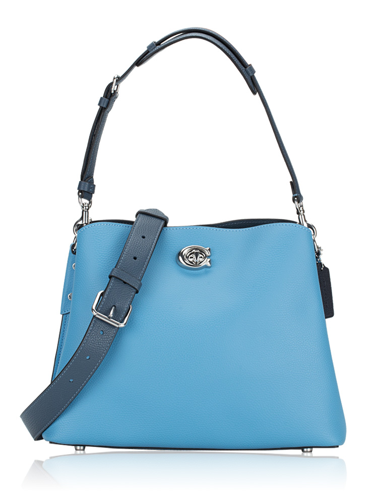C2590 Willow Colorblock Shoulder Bag Black Pool Multi