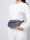 Chelsea Nylon Stripe Belt Bag Parisian Navy