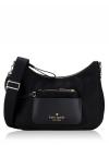 Chelsea The Little Better Nylon Crossbody Black Gold