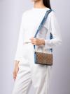 CJ649 Signature Anna Foldover Clutch Crossbody Khaki Racer Blue Multi