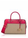 Signature Travel Medium Duffle Satchel Carmine Pink