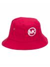 Logo Cotton Blend Bucket Hat Carmine Pink